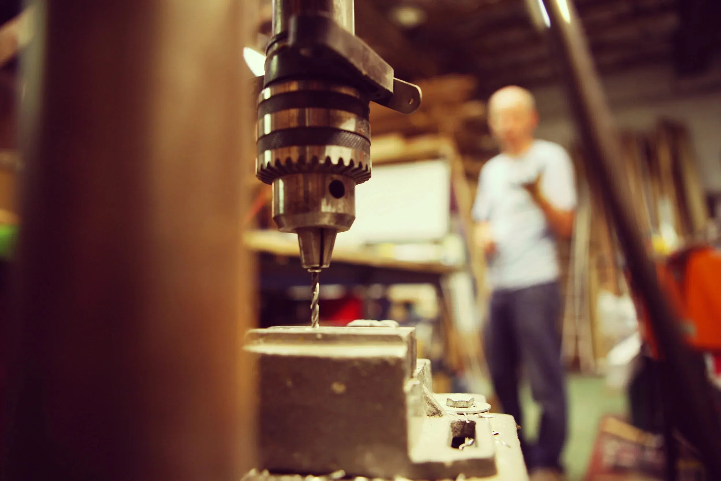 Bernard Weber at work in his Etterbeek workshop